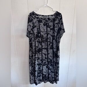 Connected Apparel size 20w Monochrome Patterned Dress